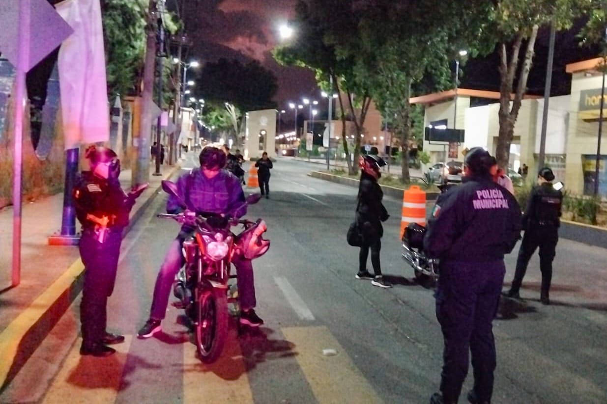 Policía Municipal de Tlaxcala realiza operativo Cero Tolerancia en Guillermo Valle